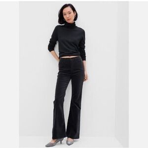 Gap Black Velvet Mini Bootcut Stretch Jeans